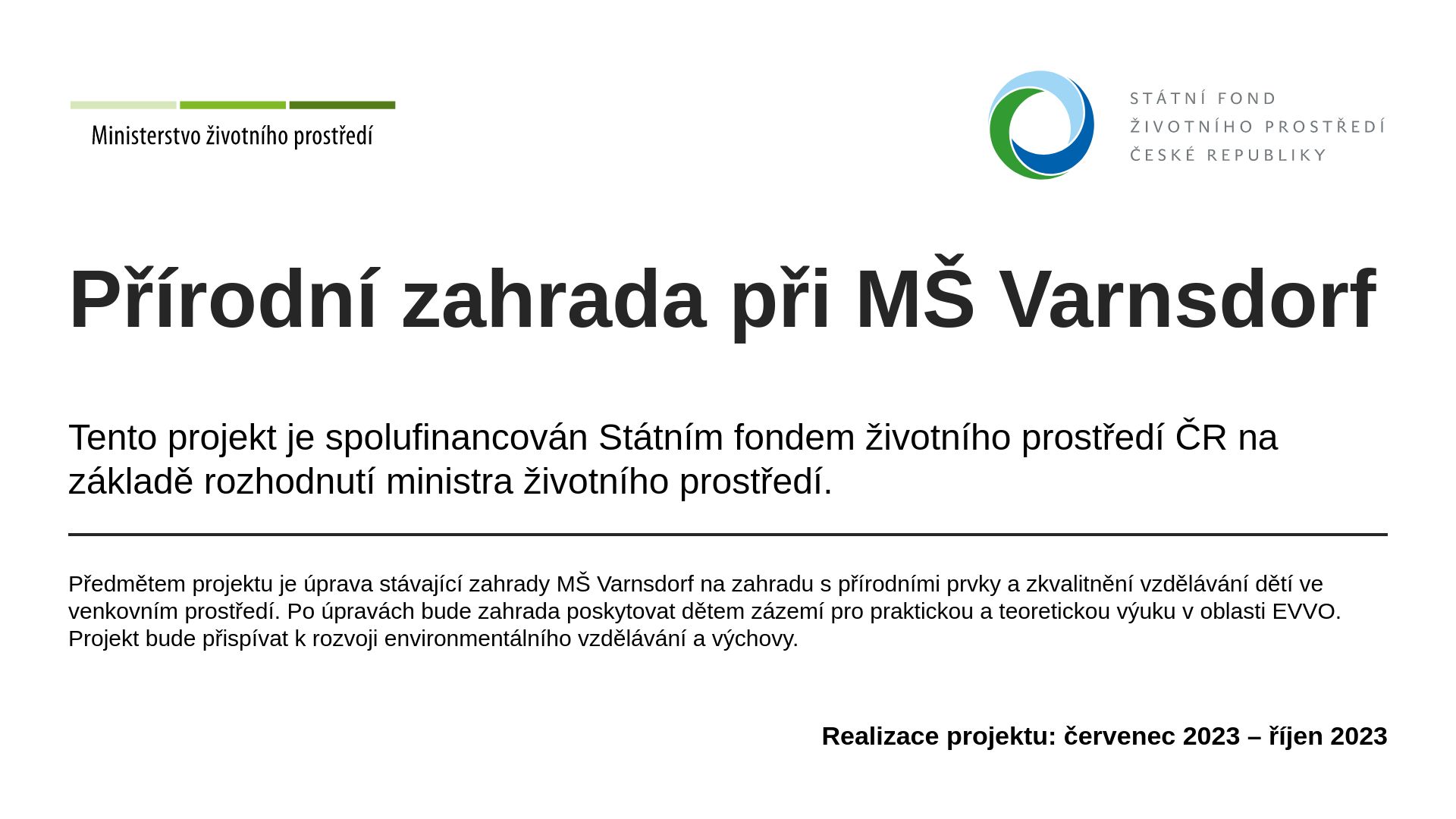 Přírodní zahrada-publicita